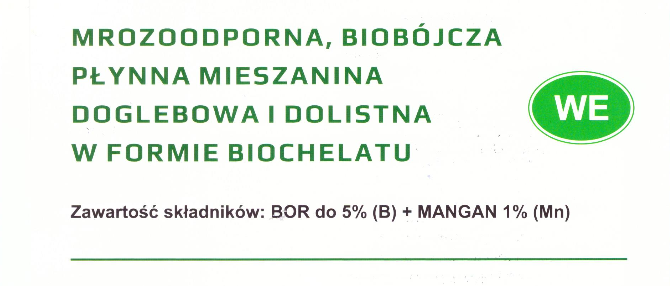ingreen bor-mangan biobójczy biobójcze mrozoodporne mrozoodporny doglebowe doglebowy dolistne dolistny biochelat bio eko eko-nawozy ekologiczne nawozy preparaty bor mangan